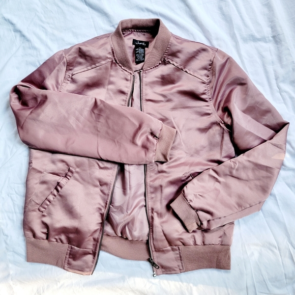 Justify Jackets & Blazers - Rose / Metallic Bomber Jacket